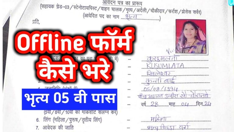 Offline Form Kaise Bharein Bina Mistake Ke? (Complete Step-by-Step Guide)