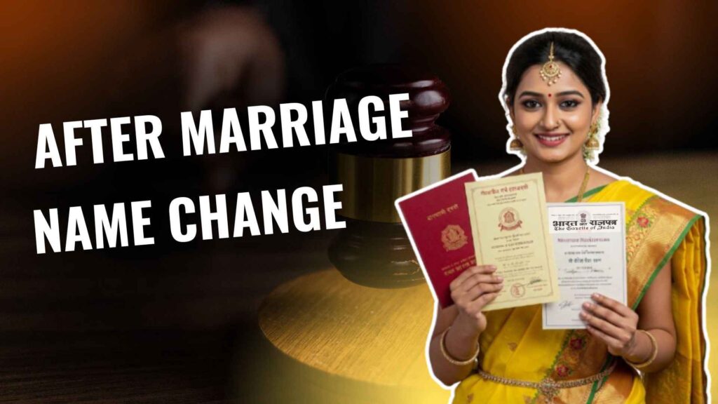 name change after marriage process in india