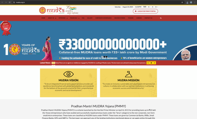 Pradhan Mantri Mudra Yojana